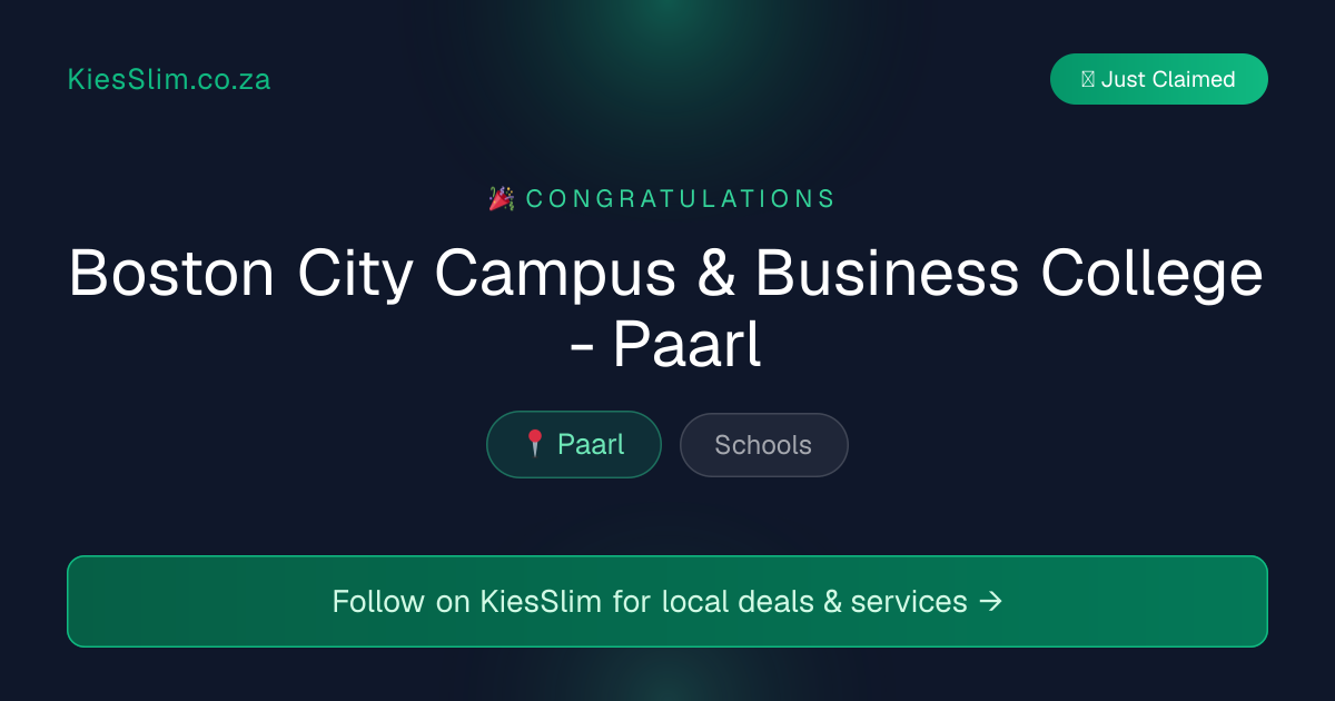 Boston City Campus & Business College - Paarl