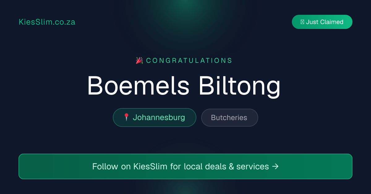 Boemels Biltong