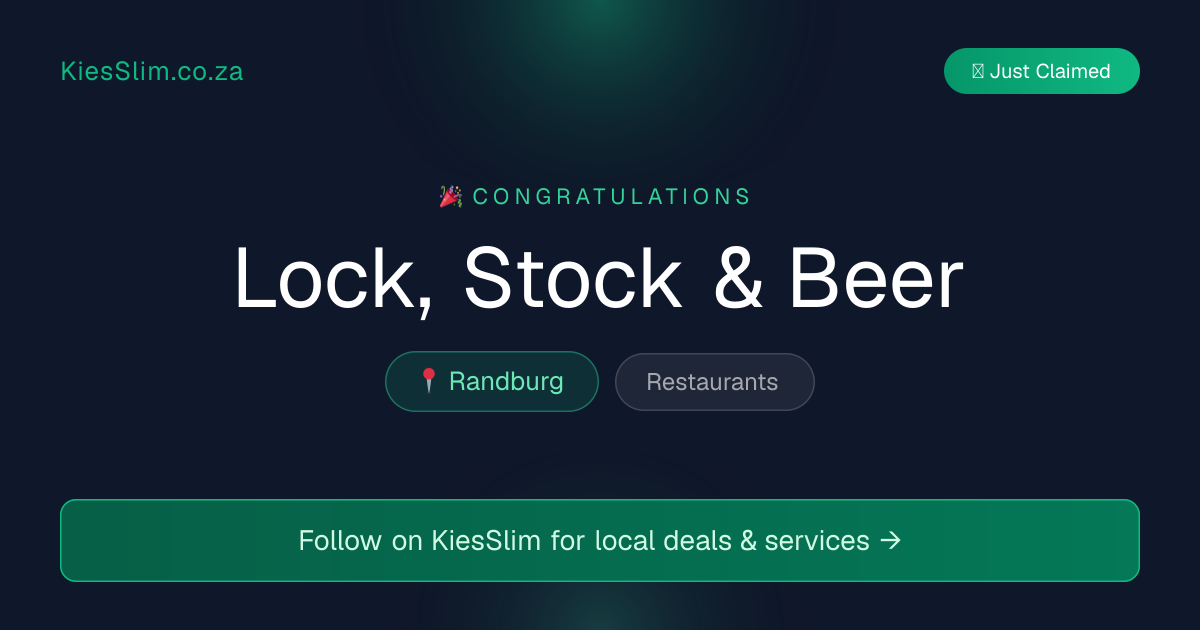 Lock, Stock & Beer