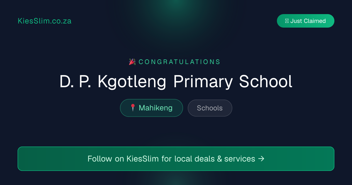 D. P. Kgotleng Primary School