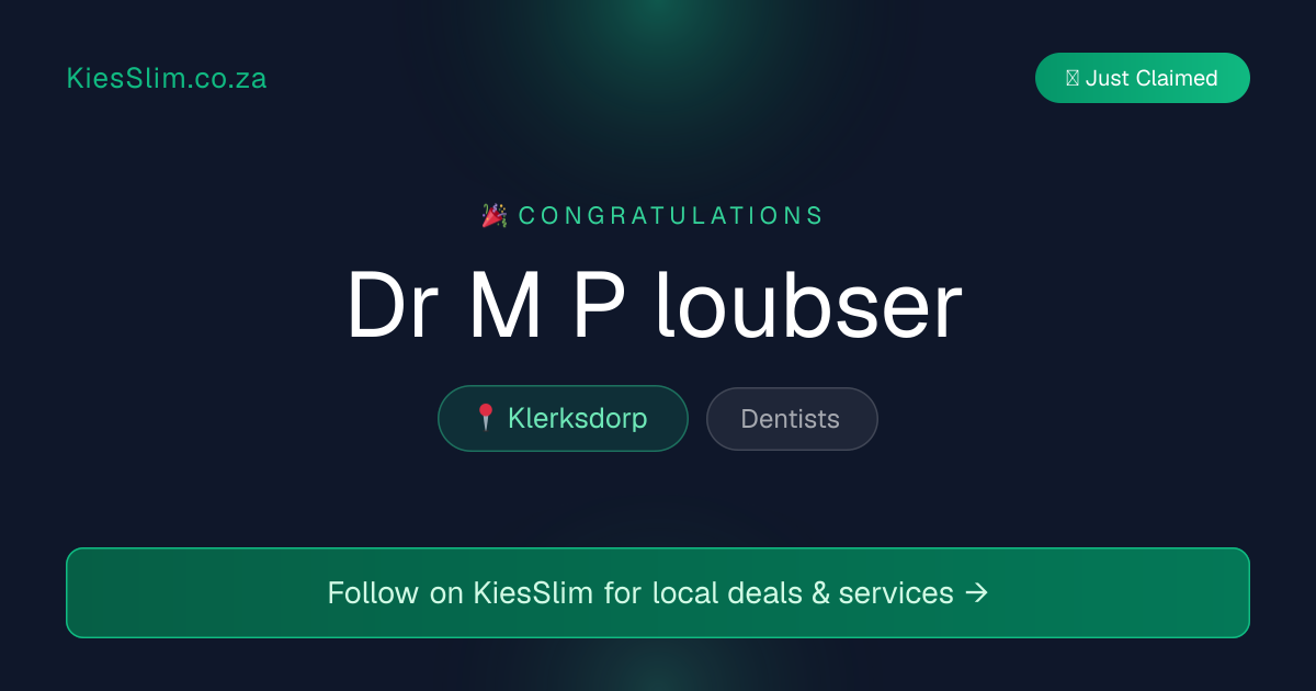Dr M P loubser