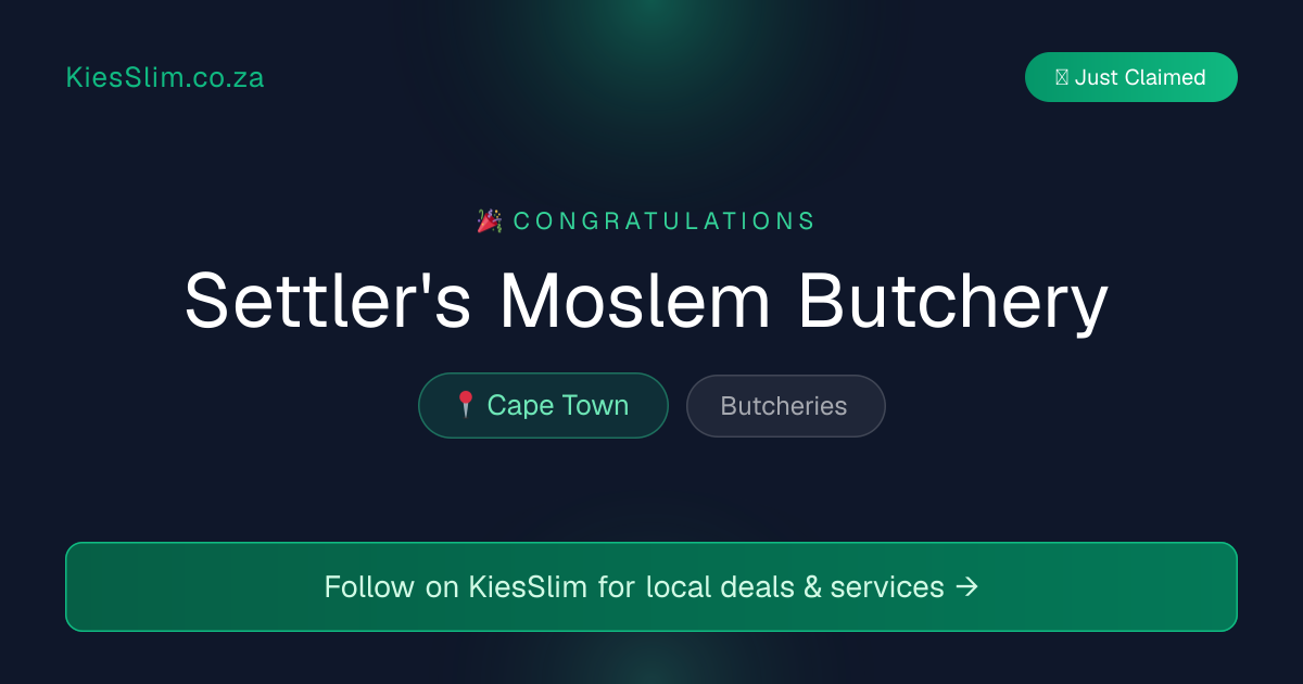 Settler's Moslem Butchery
