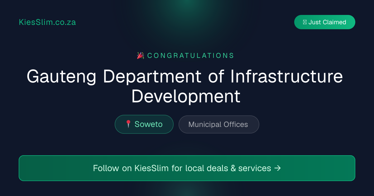 Gauteng Department of Infrastructure Development