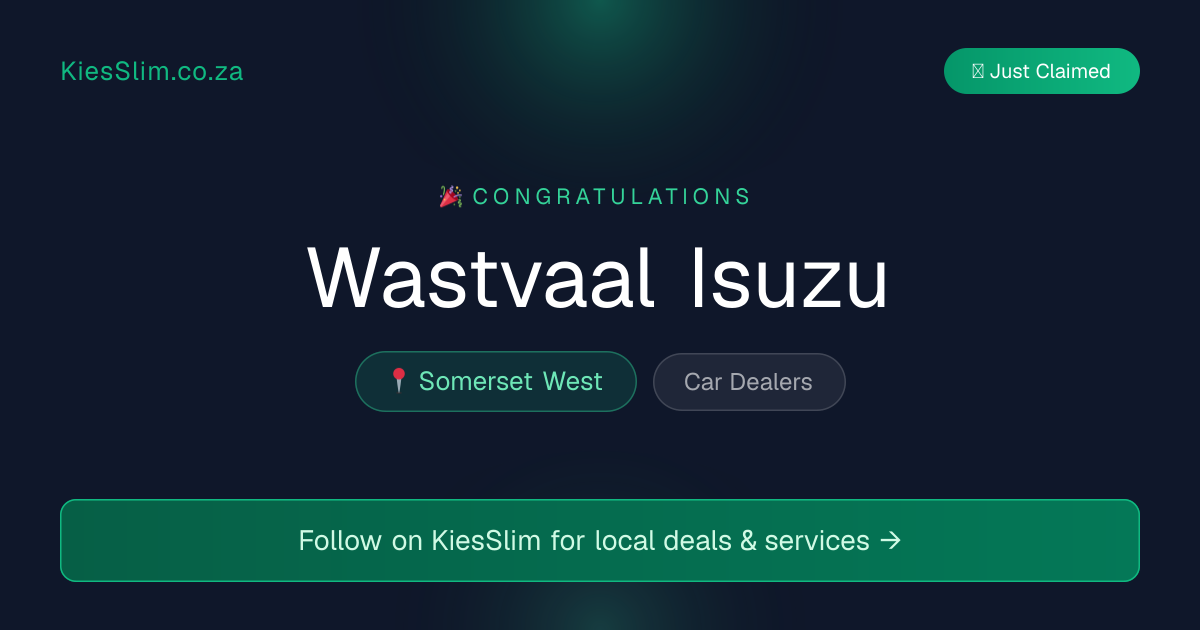 Wastvaal Isuzu