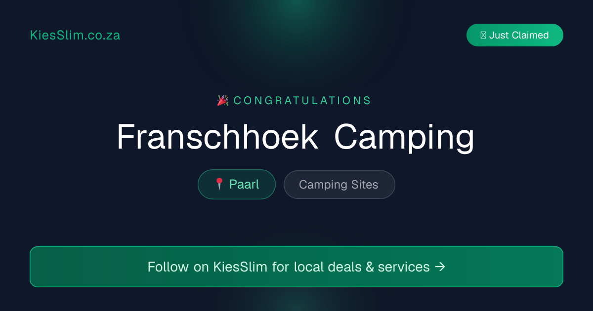 Franschhoek Camping