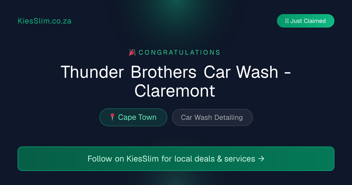 Thunder Brothers Car Wash - Claremont
