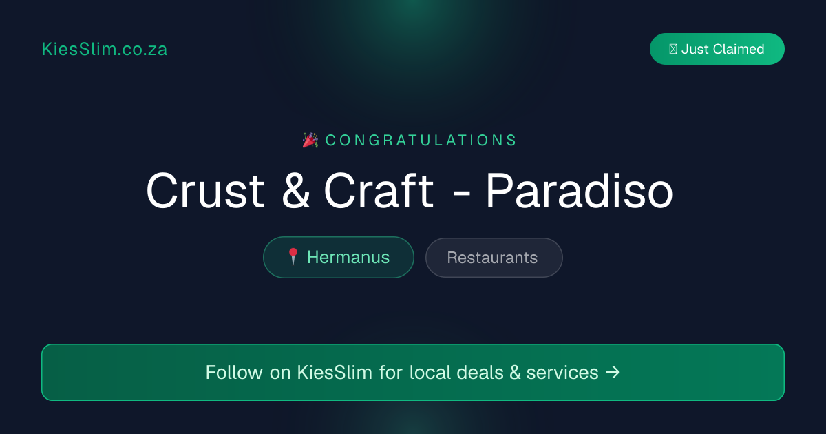 Crust & Craft - Paradiso