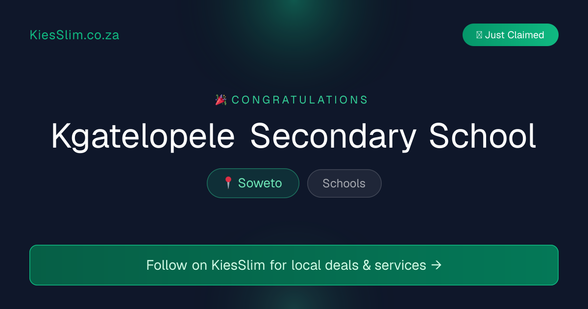 Kgatelopele Secondary School
