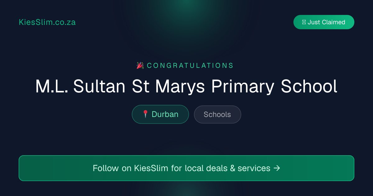 M.L. Sultan St Marys Primary School