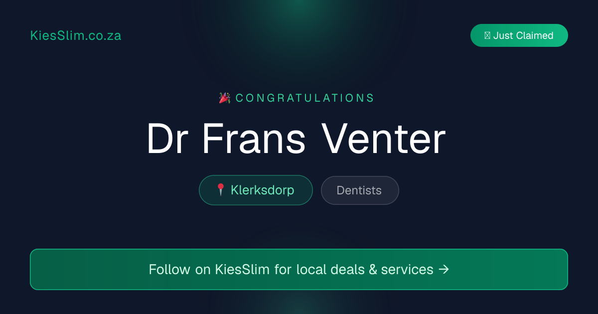 Dr Frans Venter
