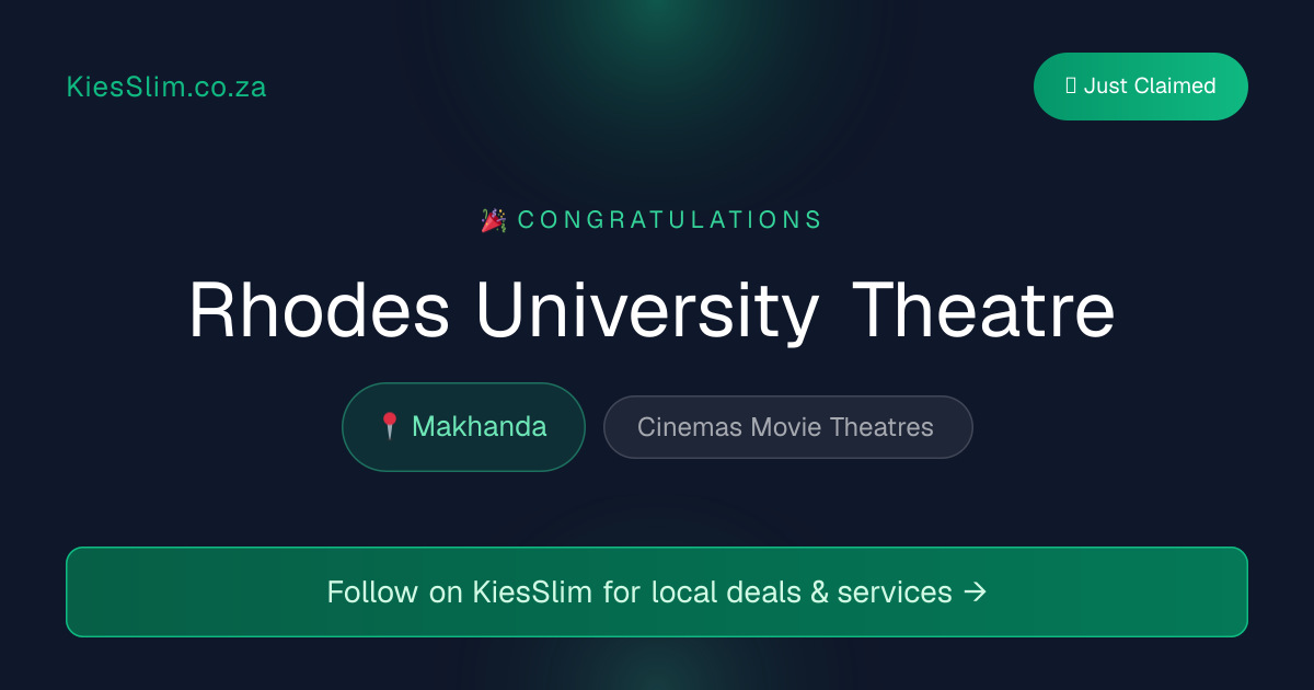 Rhodes University Theatre
