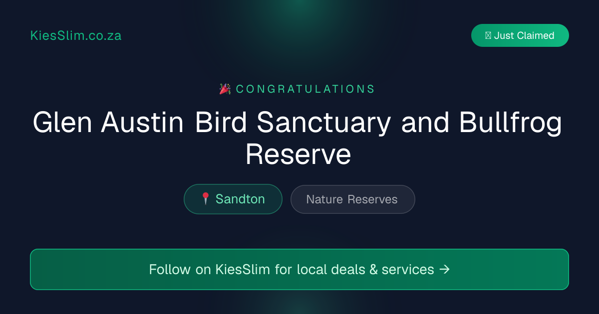 Glen Austin Bird Sanctuary and Bullfrog Reserve