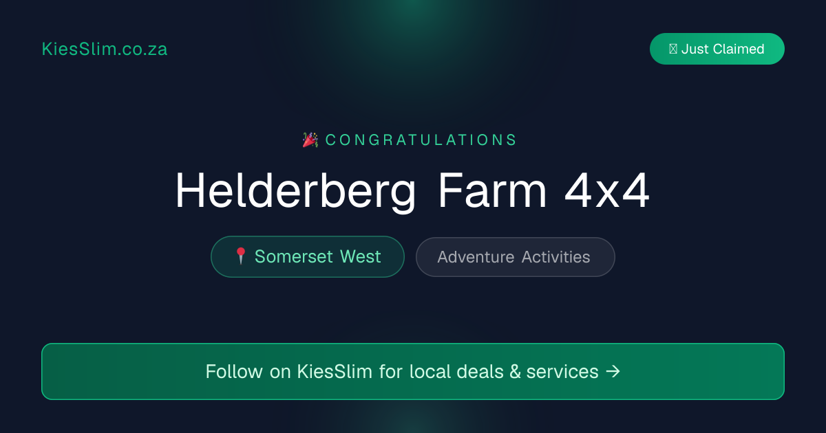 Helderberg Farm 4x4