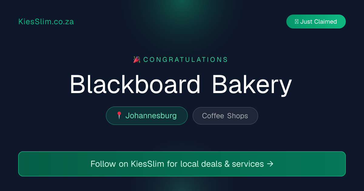 Blackboard Bakery
