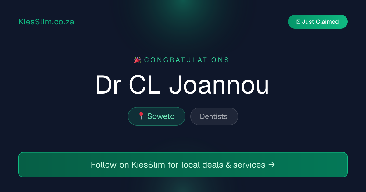 Dr CL Joannou