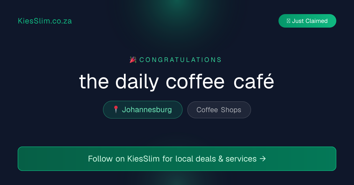 the daily coffee café