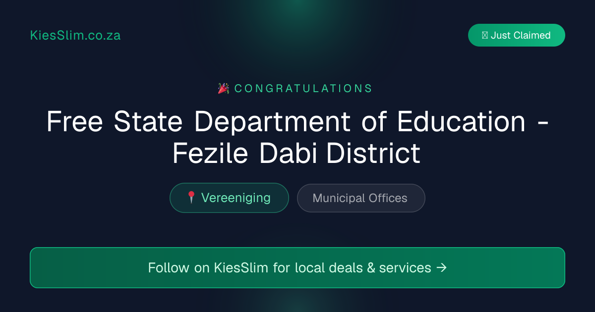 Free State Department of Education - Fezile Dabi District