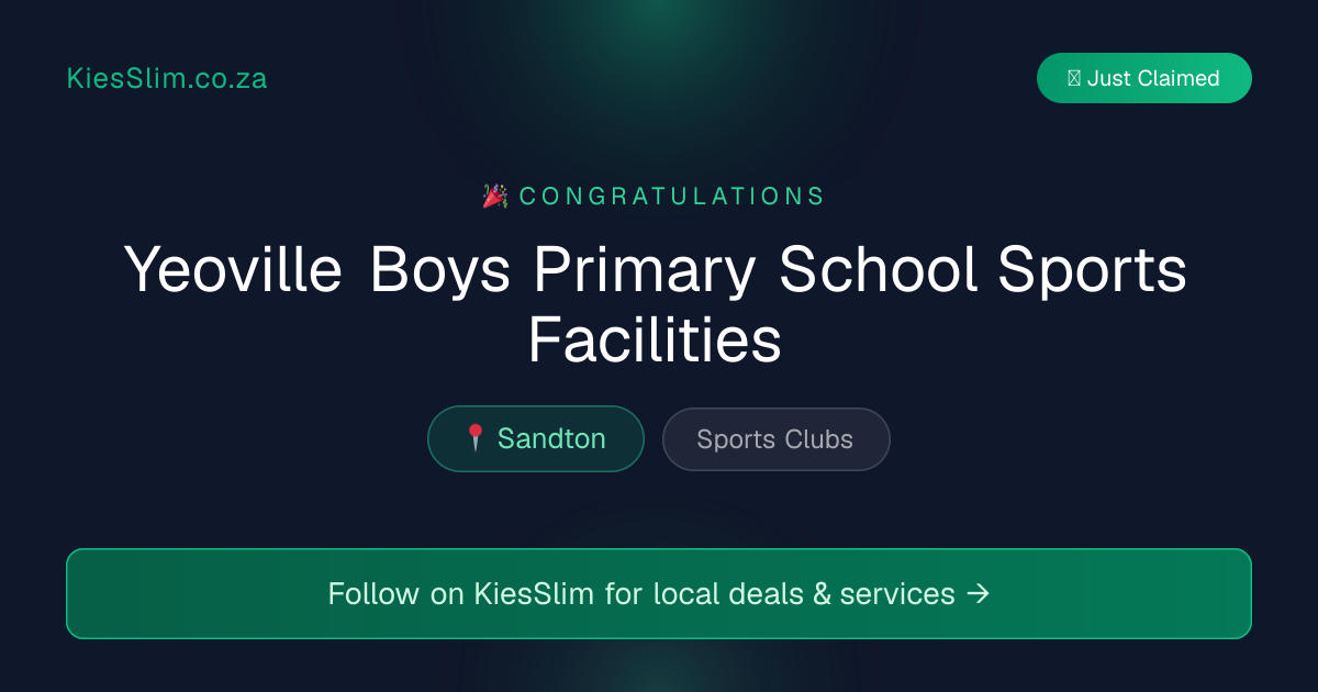 Yeoville Boys Primary School Sports Facilities