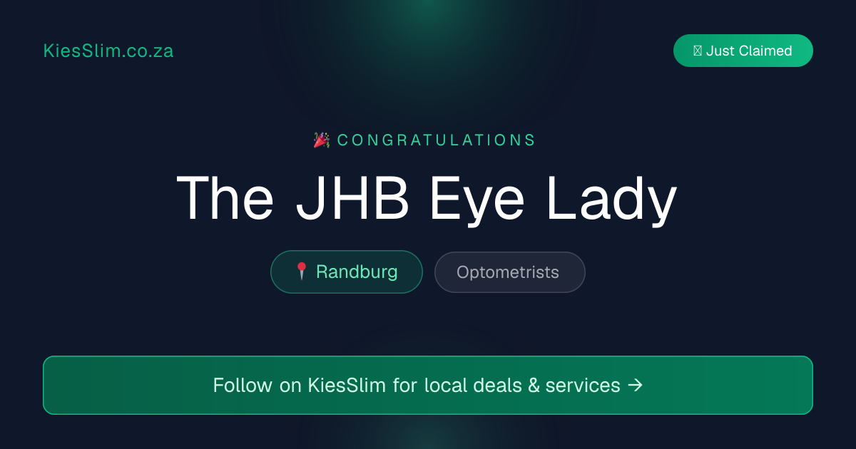 The JHB Eye Lady