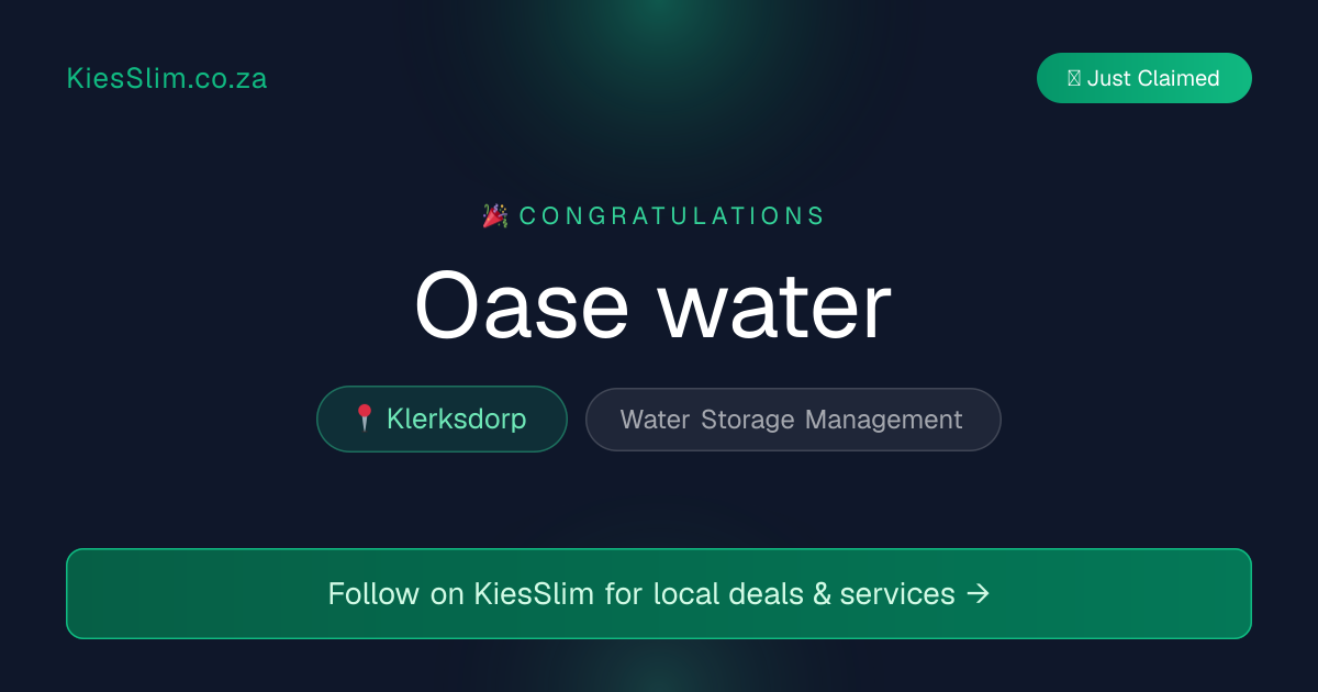 Oase water