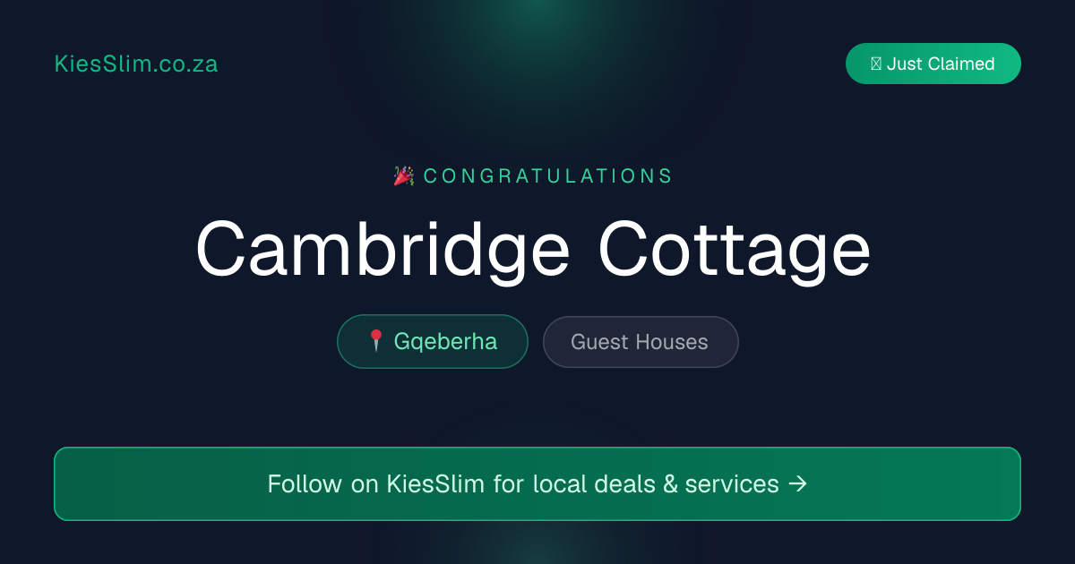 Cambridge Cottage