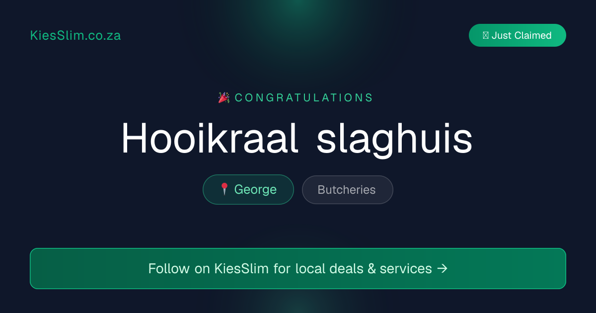 Hooikraal slaghuis