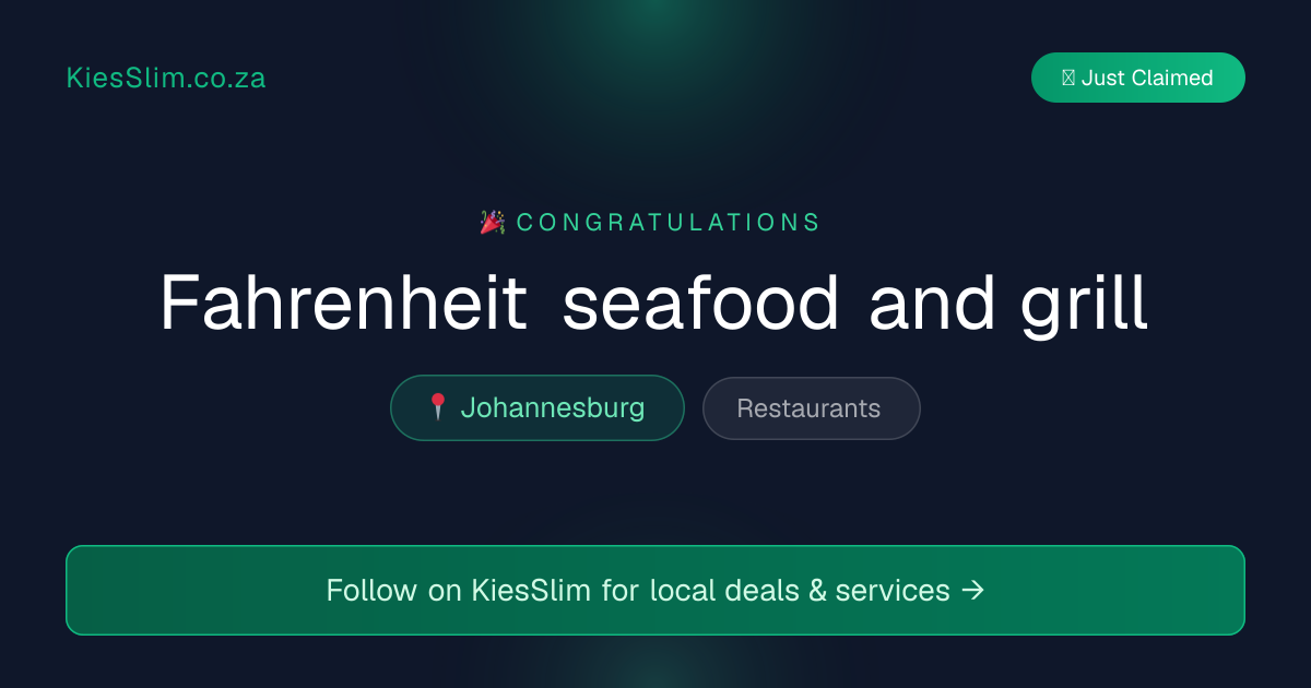 Fahrenheit seafood and grill