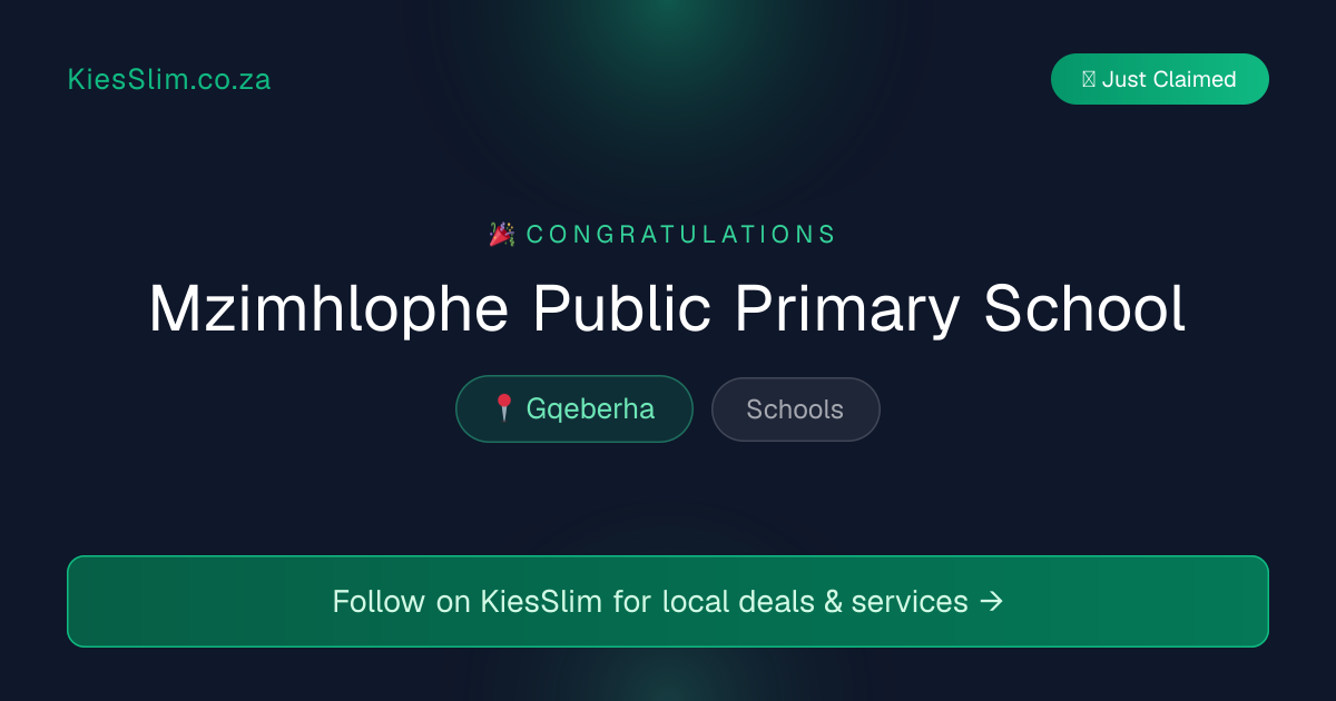 Mzimhlophe Public Primary School