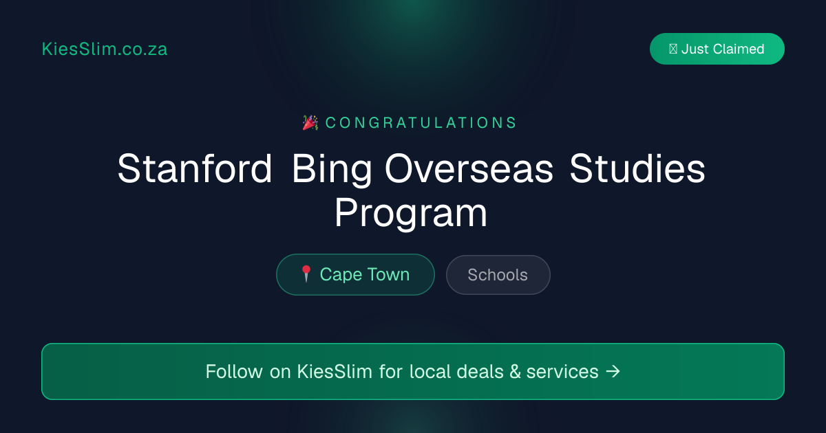 Stanford Bing Overseas Studies Program