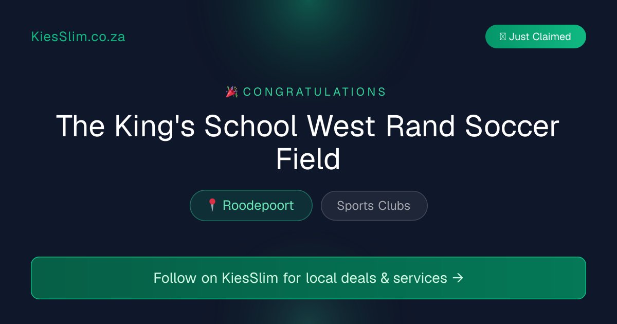 The King's School West Rand Soccer Field