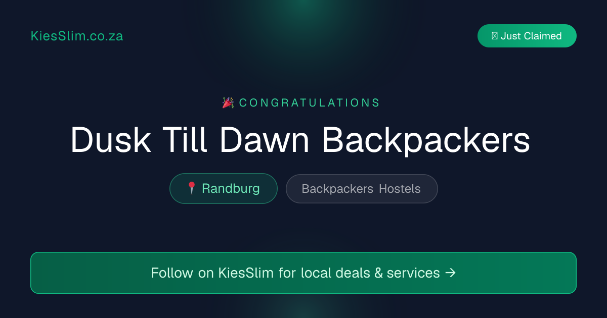 Dusk Till Dawn Backpackers
