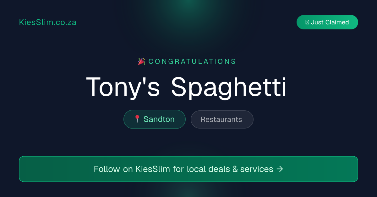 Tony's Spaghetti