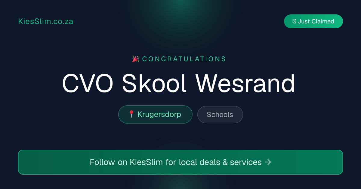 CVO Skool Wesrand
