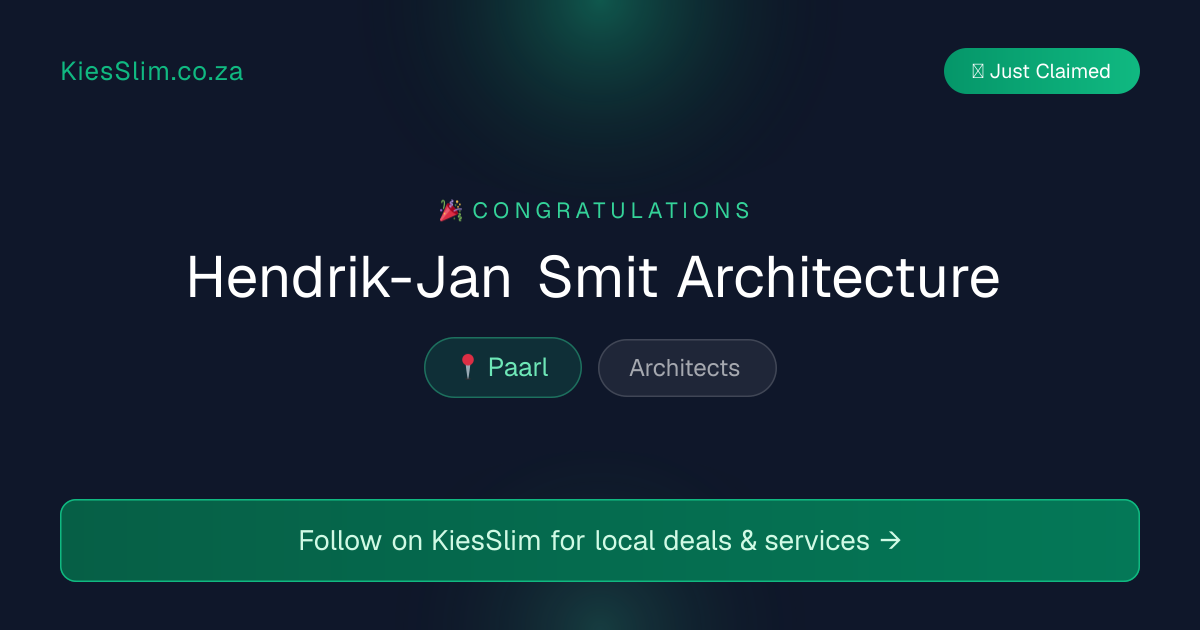 Hendrik-Jan Smit Architecture