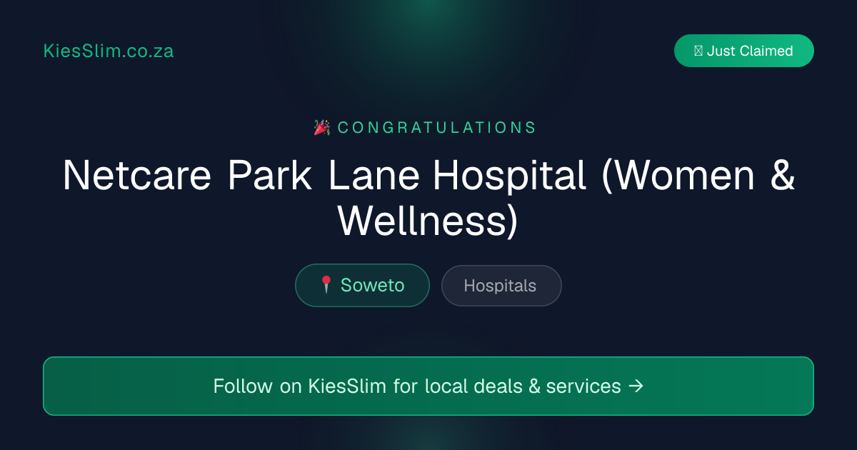 Netcare Park Lane Hospital (Women & Wellness)