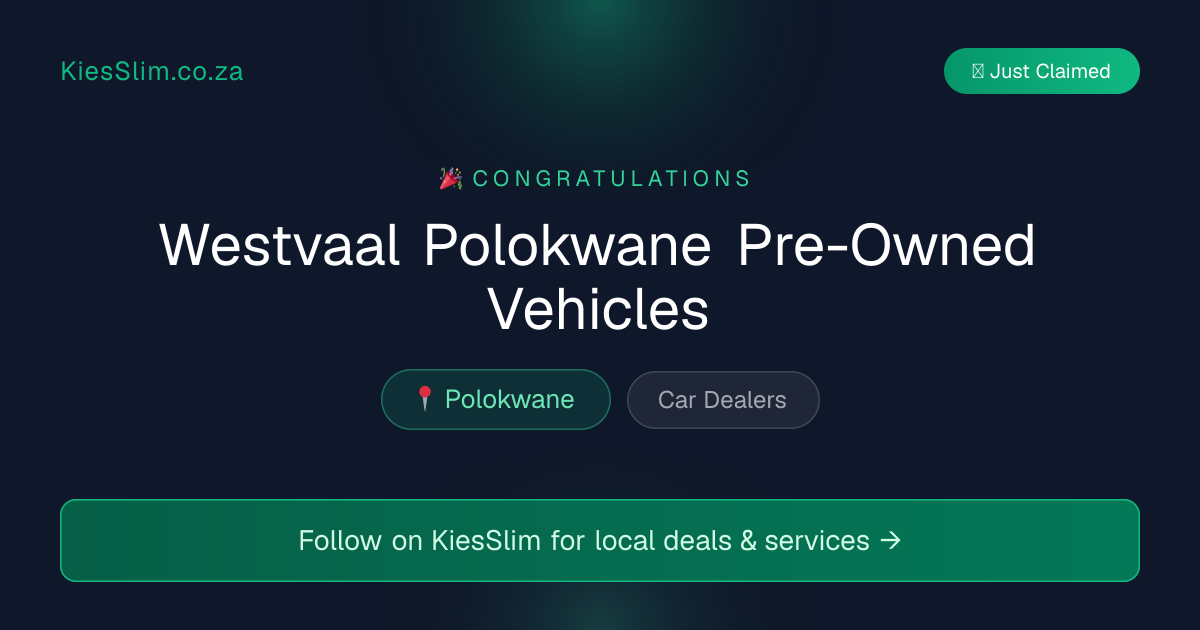 Westvaal Polokwane Pre-Owned Vehicles