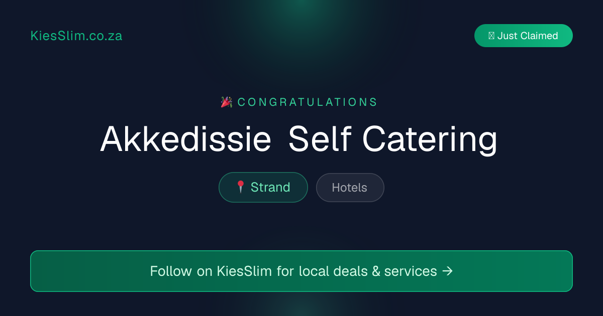 Akkedissie Self Catering