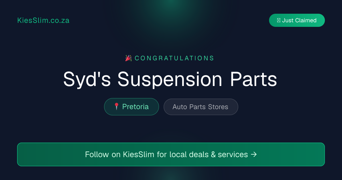 Syd's Suspension Parts