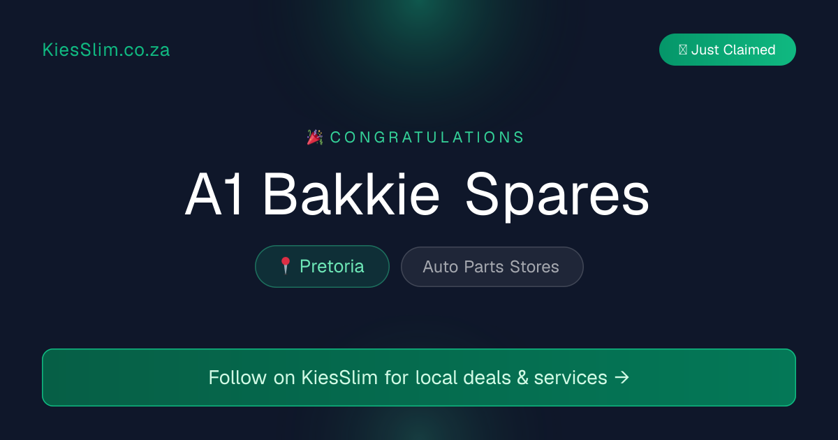 A1 Bakkie Spares