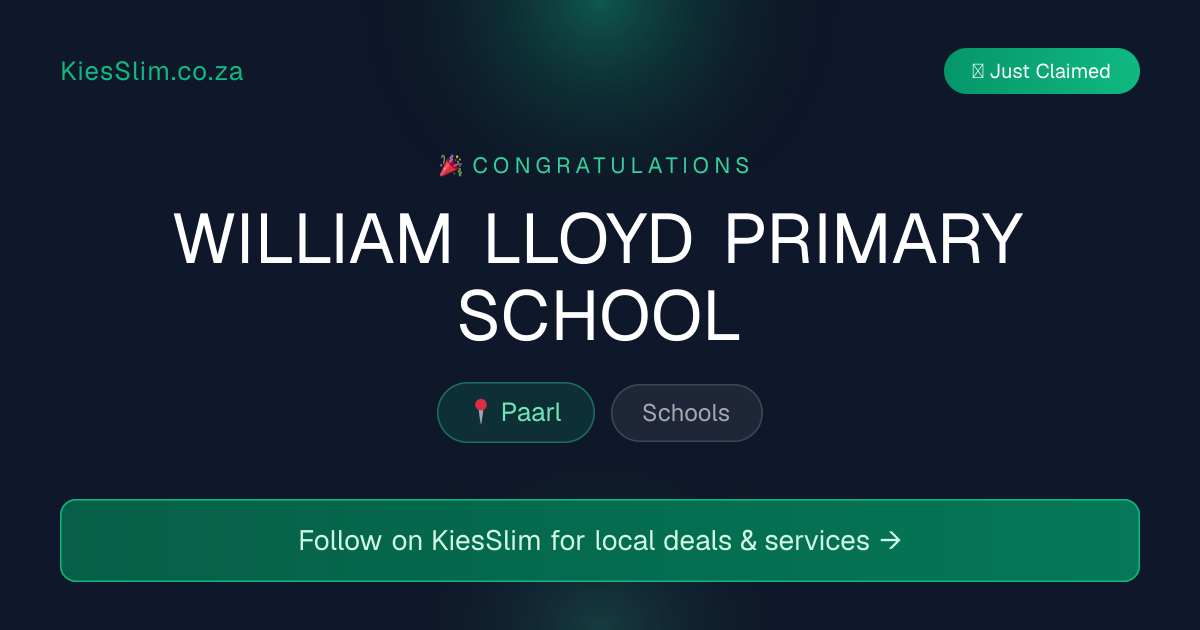 WILLIAM LLOYD PRIMARY SCHOOL