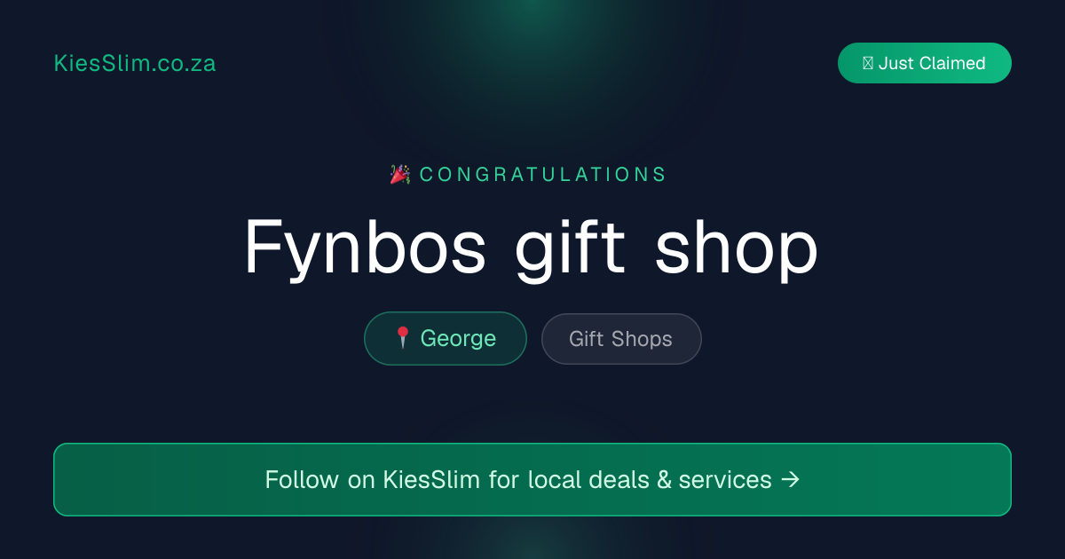 Fynbos gift shop
