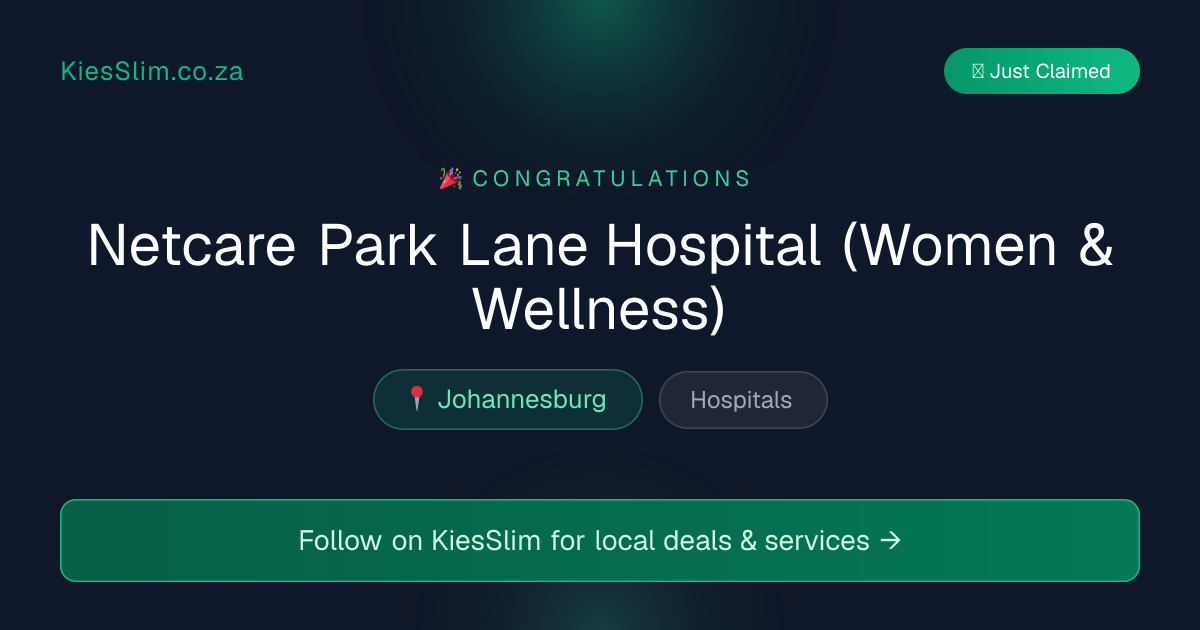 Netcare Park Lane Hospital (Women & Wellness)
