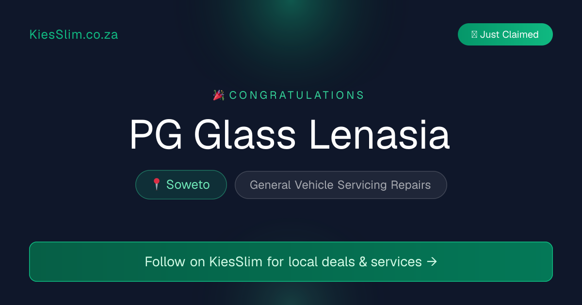 PG Glass Lenasia