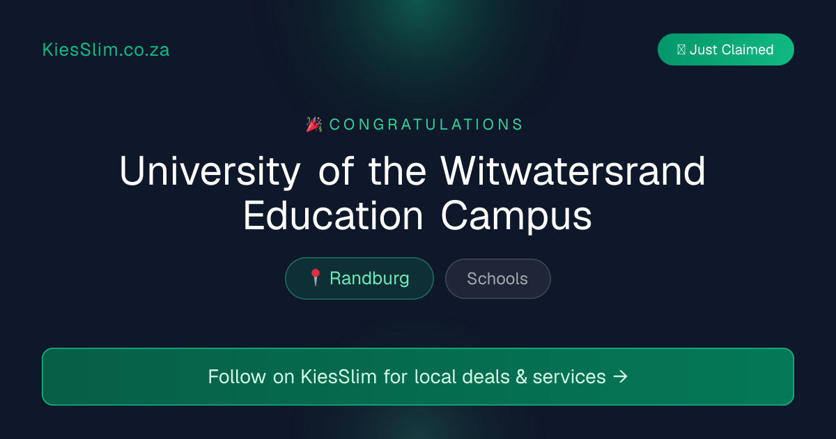 University of the Witwatersrand Education Campus