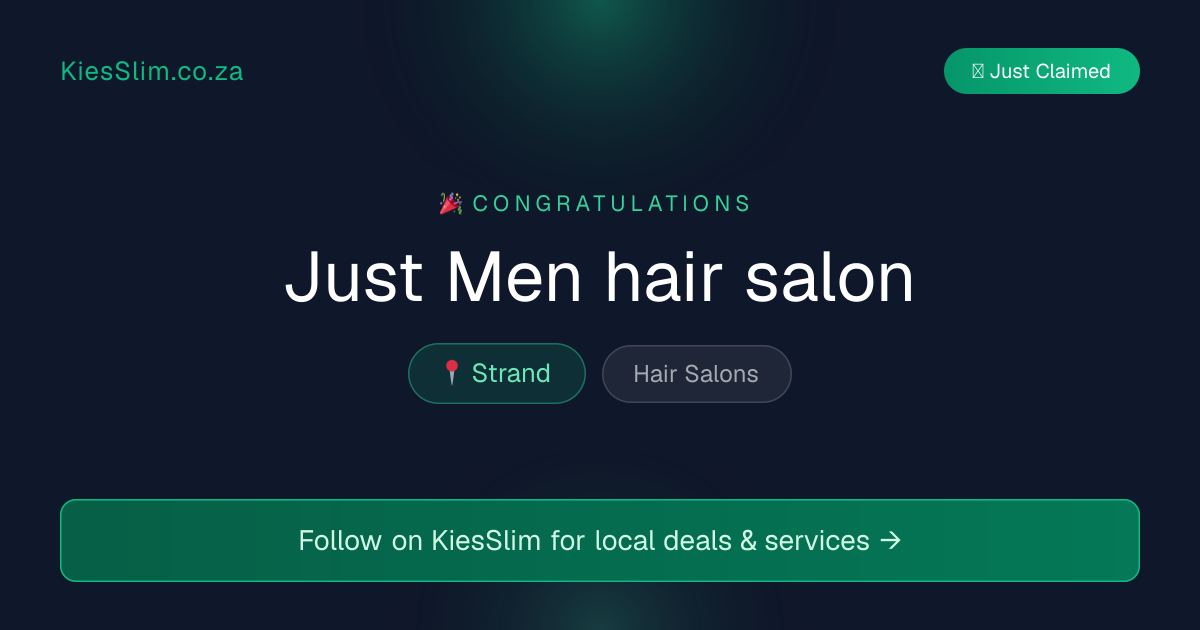Just Men hair salon