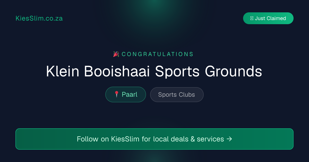 Klein Booishaai Sports Grounds