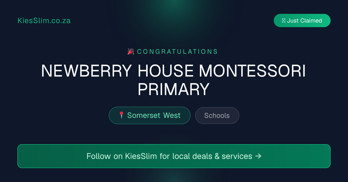 NEWBERRY HOUSE MONTESSORI PRIMARY