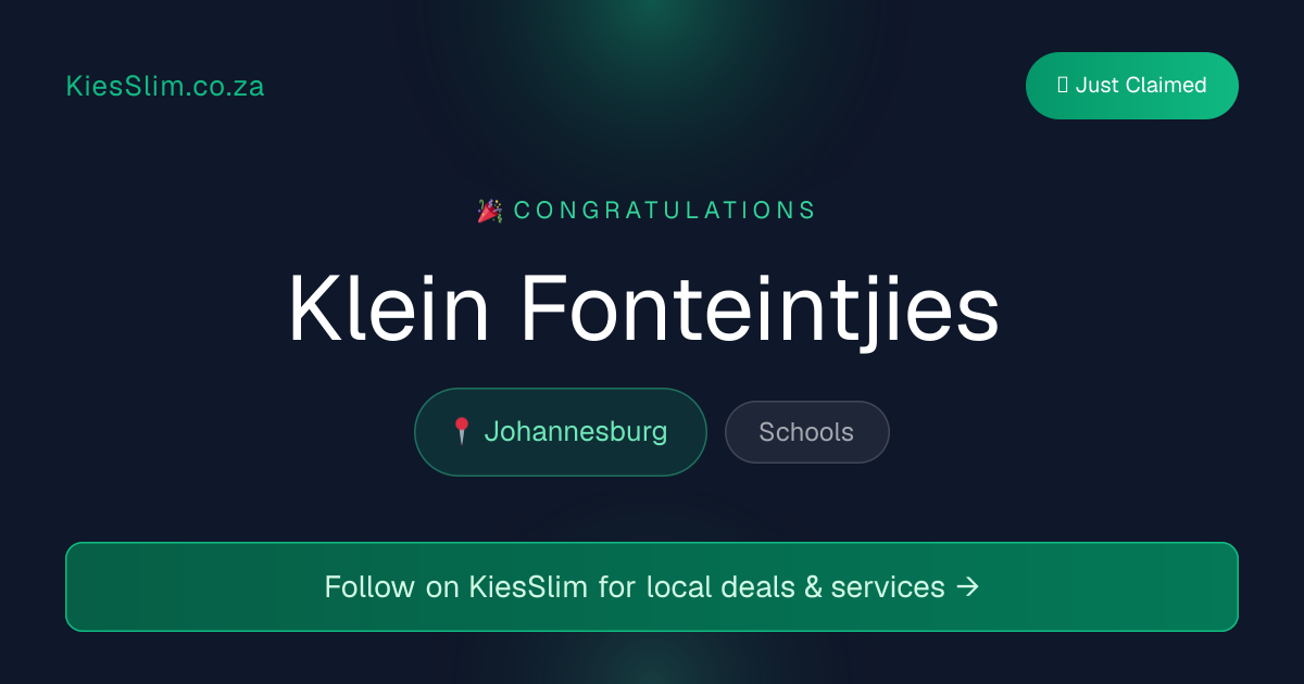 Klein Fonteintjies