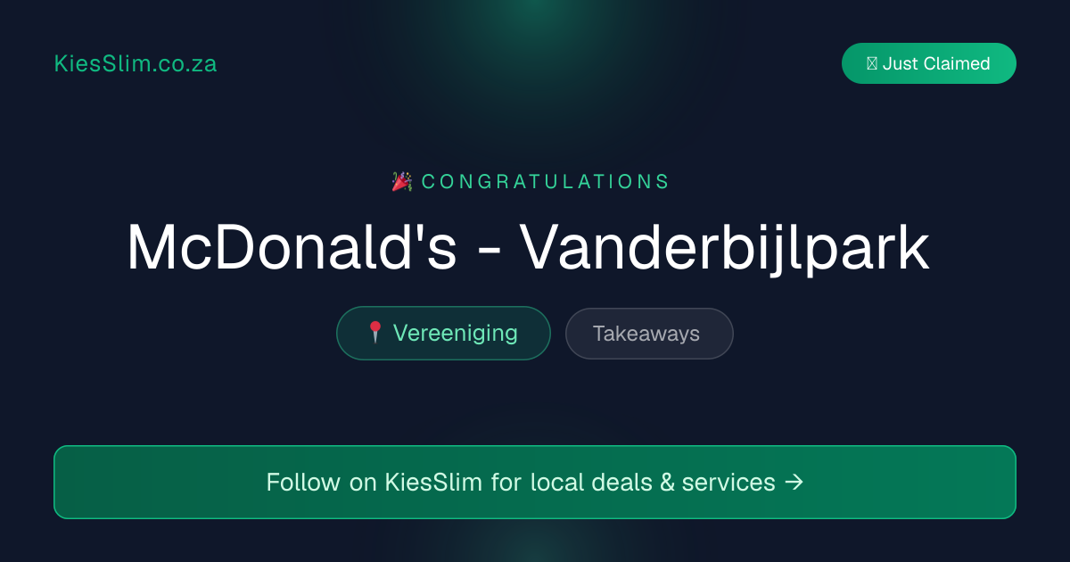 McDonald's - Vanderbijlpark