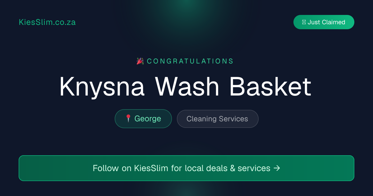 Knysna Wash Basket